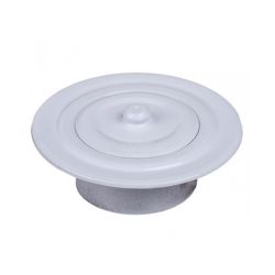 Stove pipe rosette for pellet stoves diameter 80mm, White